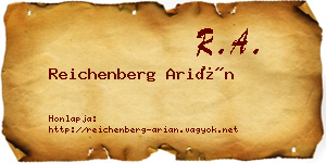 Reichenberg Arián névjegykártya